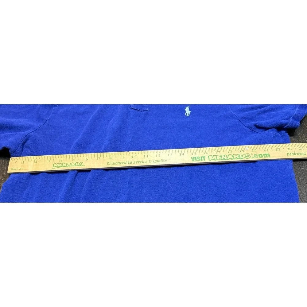 Polo Ralph Lauren Polo Shirt Mens XXL 2XL Blue White Short Sleeve Classic Fit
